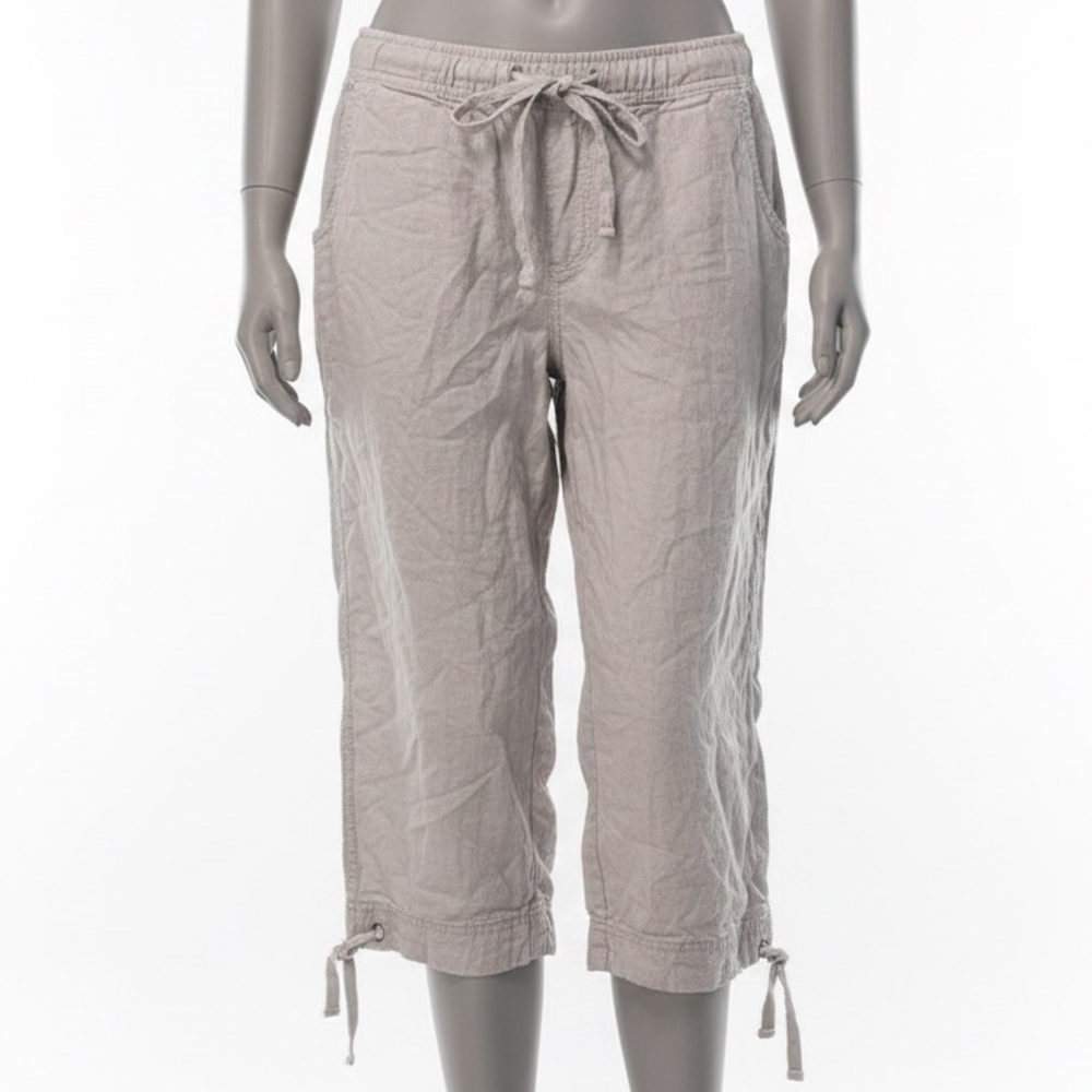 Women's Casual Tan Cropped Pants